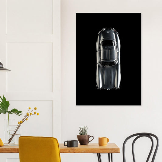 Mercedes 300SL - Affiche Fine Art Silver Grey - Tirage Premium - Octane Studio